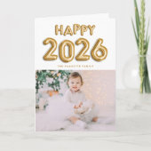 2025金箔マイラー風船写真新年 シーズンカード (正面)