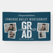 2025銀はっきりしたグラード4写真卒業パーティー 横断幕 (横)