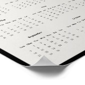 2025青い素晴らしヘロンの壁カレンダーのポスター ポスター (角)