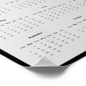 2025青い素晴らしヘロンの壁カレンダーのポスター ポスター (角)