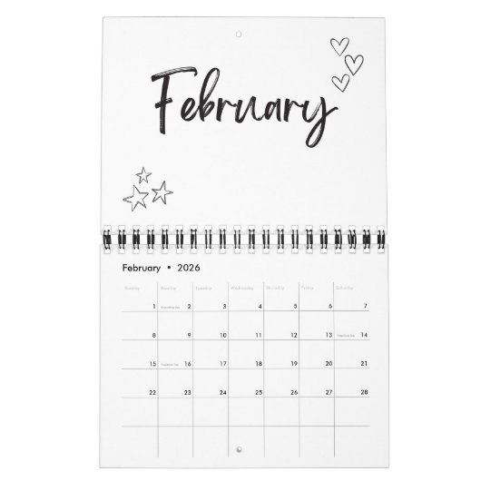 2025風景壁 カレンダー (2月 2026)