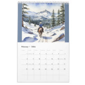 2025馬すべての季節に乗馬 カレンダー (2月 2026)