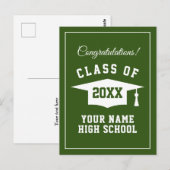 2025高校卒業パーティー用オリジナルポストカード ポストカード (正面/裏面)