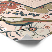 2025鳥の花カレンダー ポスター (角)