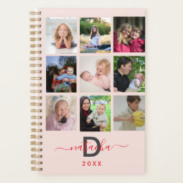 2025黒モダン自分の家族を作カスタム成 プランナー手帳