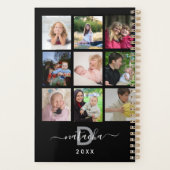 2025黒モダン自分の家族を作カスタム成 プランナー手帳 (裏面)