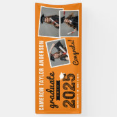 2025 はっきりした Sketch 3フォトコラージュ卒業パーティー 横断幕 (縦)