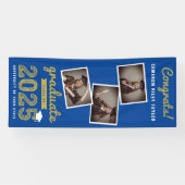 2025 はっきりした Sketch 3フォトコラージュ卒業パーティー 横断幕 (横)