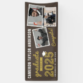 2025 はっきりした Sketch 3フォトコラージュ卒業パーティー 横断幕 (縦)