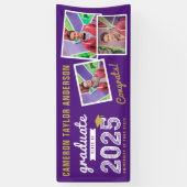 2025 はっきりした Sketch 3フォトコラージュ卒業パーティー 横断幕 (縦)