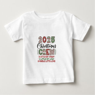 2025 クリスマスクルー ファミリーマッチングコーデ Xmas ベビーTシャツ