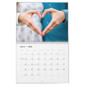 2025 モダン Script 13ファミリ写真 カレンダー (3月 2026)