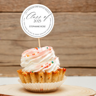 2025 卒業ステッカーと感謝の気持ちを表すギフト ラウンドシール