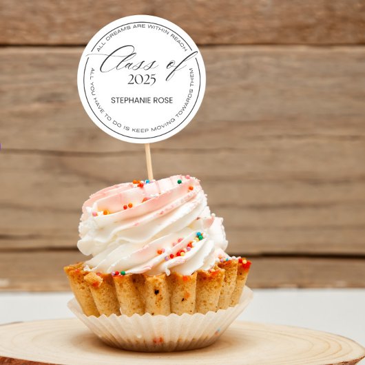 2025 卒業ステッカーと感謝の気持ちを表すギフト ラウンドシール
