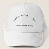 2025：名前を付けて持って来いカスタムWhite-Cap キャップ (正面)