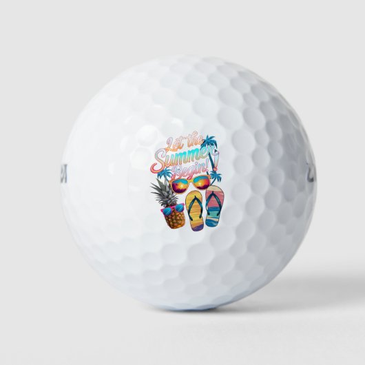 2025 夏の始まり 2025 夏休み ゴルフボール (正面)