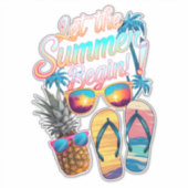 2025 夏の始まり 2025 夏休み シール (正面)