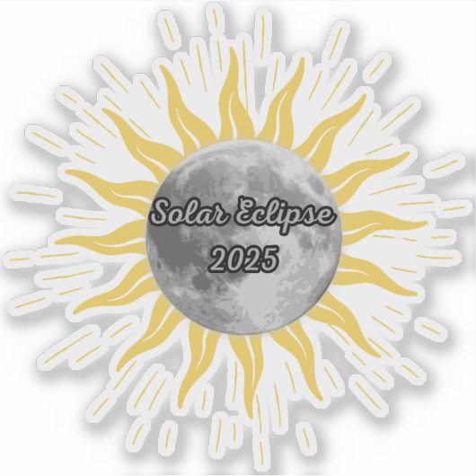 2025 太陽の Eclipseメモリ・ブック シール (正面)