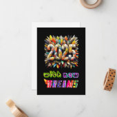 2025 新たな夢とともに ノートカード (正面/裏面インサイチュ)