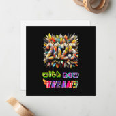 2025 新たな夢とともに ノートカード (正面/裏面インサイチュ)