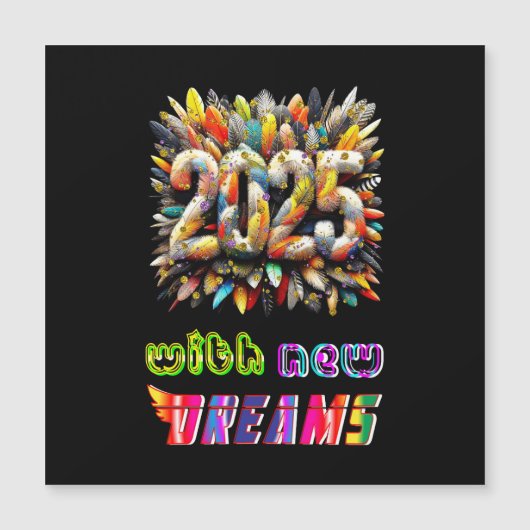 2025 新たな夢とともに マグネット招待状 (正面)