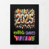 2025 新たな夢とともに 三つ折りクリスマスカード (カバー)