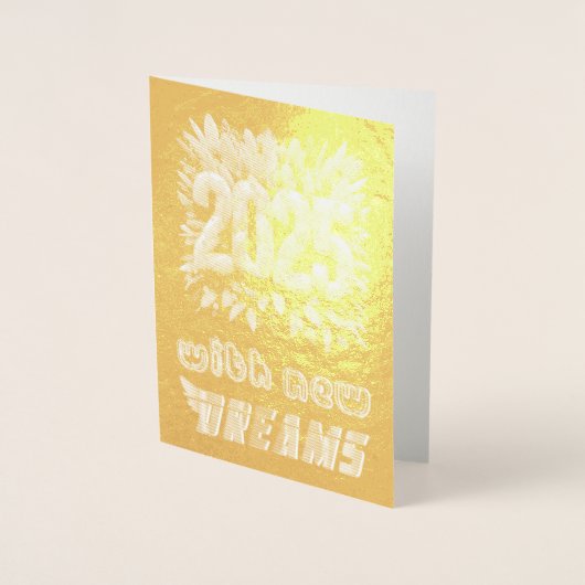 2025 新たな夢とともに 箔カード (正面)