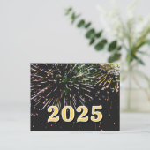 2025,新年おめでとう!ホリデーファイアワーククリスメリーム ポストカード (スタンド正面)