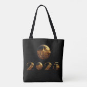 2025 – 新年 – ボール – ニューヨーク金ゴールド- トートバッグ (裏面)