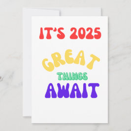 2025、素晴らしい出来事が待っています 前向きな思考 シーズンカード