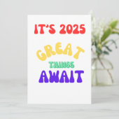 2025、素晴らしい出来事が待っています 前向きな思考 シーズンカード (スタンド正面)