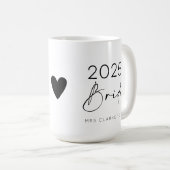 2025 花嫁予定の結婚前お披露目パーティー コーヒーマグカップ (正面右)