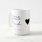 2025 花嫁予定の結婚前お披露目パーティー コーヒーマグカップ (正面左)