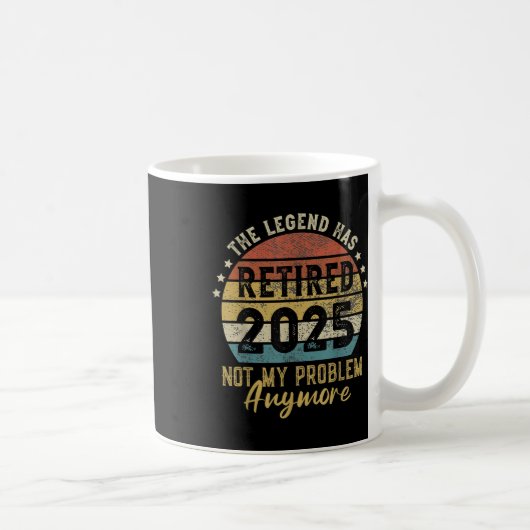 2025 退職したNot My Problemヴィンテージレトロ コーヒーマグカップ (右)