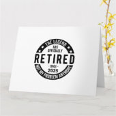 2025 退職したNot My Problem – 退職 カード (黄色い花)