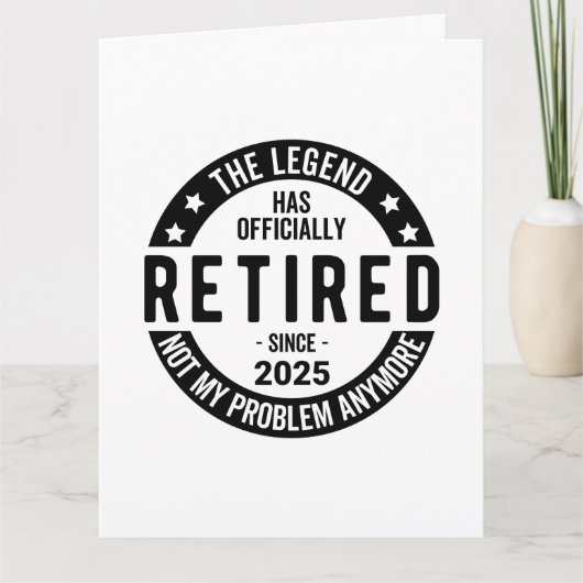 2025 退職したNot My Problem – 退職 カード (正面)