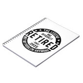 2025 退職したNot My Problem – 退職 ノートブック (左側)