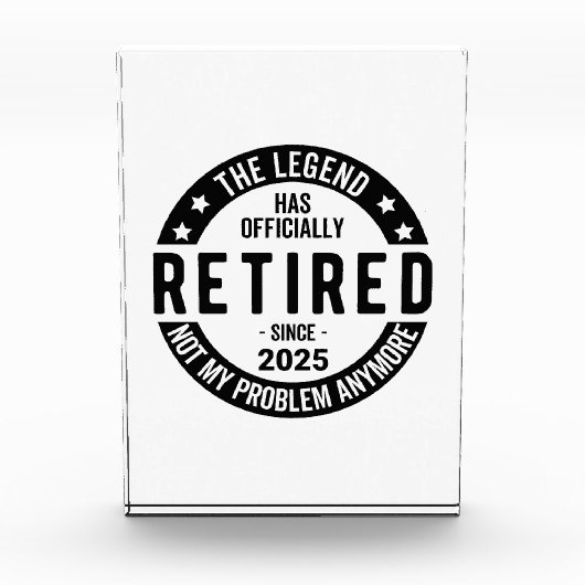 2025 退職したNot My Problem – 退職 フォトブロック (正面)