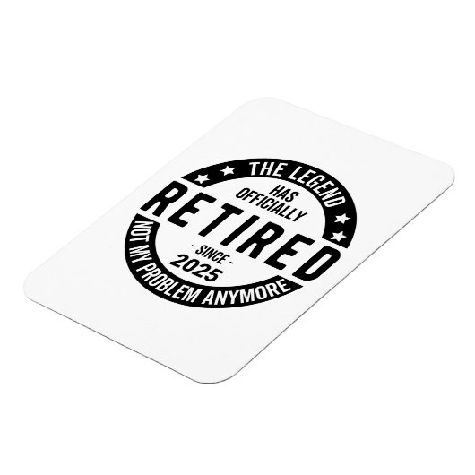 2025 退職したNot My Problem – 退職 マグネット (左側)