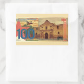 2025 100 Centigram Gold Aurum Texas The Alamo  長方形シール (バッグ)