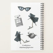 2025 12か月のファッションカ図解入りの、写真付きのレンダー プランナー手帳 (裏面)