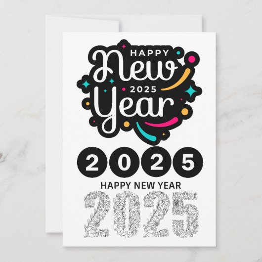 「2025 12か月カレンダ – スタイリッシュおよび機能Y シーズンカード (正面)