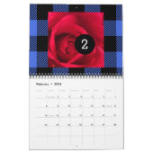 2025 12自分の写真カレンダー水牛チェック カレンダー (2月 2026)