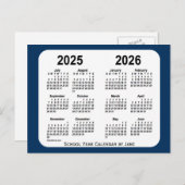 2025-2026ジャンツによる交番ブルースクールカレンダー ポストカード (正面/裏面)