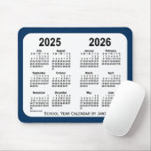 2025-2026ジャンツによる交番ブルースクールカレンダー マウスパッド (マウス)