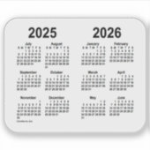 2025-2026学年カレンダーby Janz Transparent シール (正面)