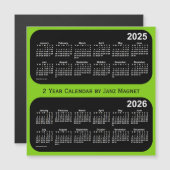 2025-2026黄緑2年暦（2年）（Janz別） (正面/裏面)