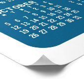 2025 2026 カレンダー - シンプル ミニマル 2年間 ポスター (角)