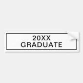 2025 2026 Graduate Customize the Year Graduation バンパーステッカー (正面)