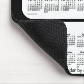 2025-2027 Janzによる白黒3年カレンダー マウスパッド (コーナー)